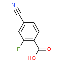 ChemSpider 2D Image | 4-Cyano-2-fluorobenzoic acid | C8H4FNO2