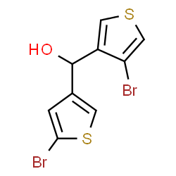 ChemSpider 2D Image | (4-Bromo-3-thienyl)(5-bromo-3-thienyl)methanol | C9H6Br2OS2