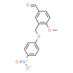 ChemSpider 2D Image | 4-Methoxy-3-(4-nitrophenoxymethyl)benzaldehyde | C15H13NO5