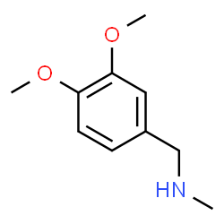 ChemSpider 2D Image | 3,4-DIMETHOXY-N-METHYLBENZYLAMINE | C10H15NO2