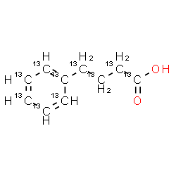 ChemSpider 2D Image | 4-(~13~C_6_)Phenyl(~13~C_4_)butanoic acid | 13C10H12O2