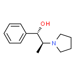 ChemSpider 2D Image | (1S,2S)-1-Phenyl-2-(1-pyrrolidinyl)-1-propanol | C13H19NO