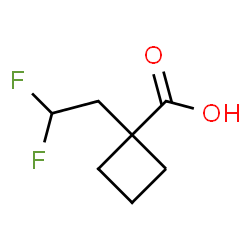 ChemSpider 2D Image | 1-(2,2-Difluoroethyl)cyclobutanecarboxylic acid | C7H10F2O2
