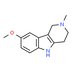 ChemSpider 2D Image | 8-methoxy-2-methyl-1H,3H,4H,5H-pyrido[4,3-b]indole | C13H16N2O