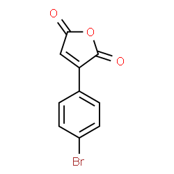 ChemSpider 2D Image | 3-(4-Bromophenyl)-2,5-furandione | C10H5BrO3