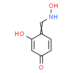 ChemSpider 2D Image | 3-Hydroxy-4-[(hydroxyamino)methylene]-2,5-cyclohexadien-1-one | C7H7NO3