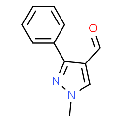 ChemSpider 2D Image | 1-methyl-3-phenylpyrazole-4-carbaldehyde | C11H10N2O