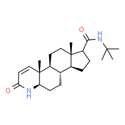 ChemSpider 2D Image | (4aR,4bS,6aS,9aS,9bS,11aR)-N-tert-Butyl-4a,6a-dimethyl-2-oxo-2,4a,4b,5,6,6a,7,8,9,9a,9b,10,11,11a-tetradecahydro-1H-indeno[5,4-f]quinoline-7-carboxamide | C23H36N2O2