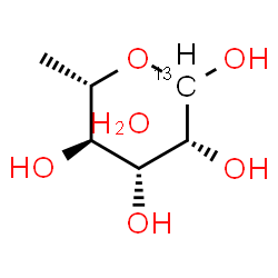 ChemSpider 2D Image | L-[1-13C]rhamnose monohydrate | C513CH14O6
