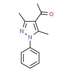 ChemSpider 2D Image | 1-(3,5-dimethyl-1-phenylpyrazol-4-yl)ethanone | C13H14N2O