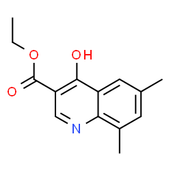 ChemSpider 2D Image | Ethyl 4-hydroxy-6,8-dimethyl-3-quinolinecarboxylate | C14H15NO3