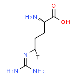 ChemSpider 2D Image | N~5~-(Diaminomethylene)-L-(5-~3~H_1_)ornithine | C6H13TN4O2