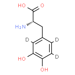 ChemSpider 2D Image | L-DOPA-d3 | C9H8D3NO4