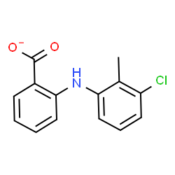 ChemSpider 2D Image | 2-[(3-Chloro-2-methylphenyl)amino]benzoate | C14H11ClNO2