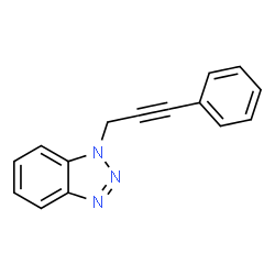 ChemSpider 2D Image | Benzotriazole, 1-(3-phenyl-2-propynyl)- | C15H11N3