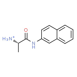 ChemSpider 2D Image | (2S)-1-(2-Naphthylamino)-1-oxo-2-propanaminium | C13H15N2O