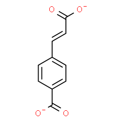 ChemSpider 2D Image | 4-[(E)-2-Carboxylatovinyl]benzoate | C10H6O4