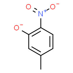 ChemSpider 2D Image | 5-Methyl-2-nitrophenolate | C7H6NO3