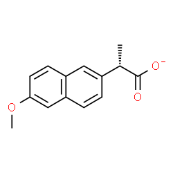 ChemSpider 2D Image | (2S)-2-(6-Methoxy-2-naphthyl)propanoate | C14H13O3