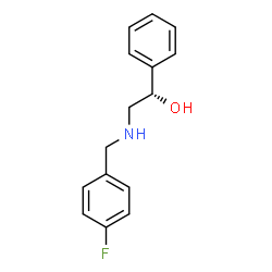 ChemSpider 2D Image | (1S)-2-[(4-Fluorobenzyl)amino]-1-phenylethanol | C15H16FNO