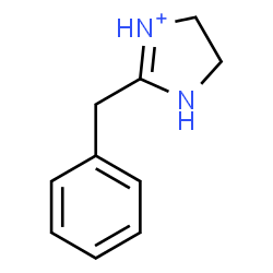 ChemSpider 2D Image | 2-Benzyl-4,5-dihydro-1H-imidazol-3-ium | C10H13N2
