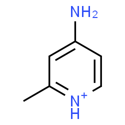 ChemSpider 2D Image | 4-Amino-2-methylpyridinium | C6H9N2