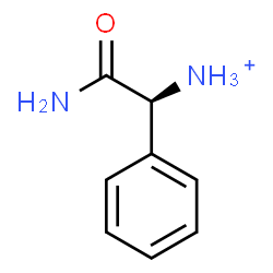 ChemSpider 2D Image | (1S)-2-Amino-2-oxo-1-phenylethanaminium | C8H11N2O