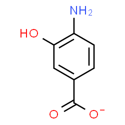 ChemSpider 2D Image | 4-Amino-3-hydroxybenzoate | C7H6NO3