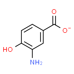 ChemSpider 2D Image | 3-Amino-4-hydroxybenzoate | C7H6NO3