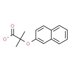 ChemSpider 2D Image | 2-Methyl-2-(2-naphthyloxy)propanoate | C14H13O3