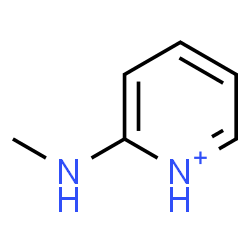 ChemSpider 2D Image | 2-(Methylamino)pyridinium | C6H9N2