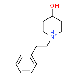ChemSpider 2D Image | 4-Hydroxy-1-(2-phenylethyl)piperidinium | C13H20NO