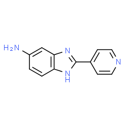 ChemSpider 2D Image | 2-(4-Pyridinyl)-1H-benzimidazol-5-amine | C12H10N4