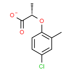 ChemSpider 2D Image | (2S)-2-(4-Chloro-2-methylphenoxy)propanoate | C10H10ClO3