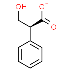 ChemSpider 2D Image | (2S)-3-Hydroxy-2-phenylpropanoate | C9H9O3