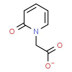ChemSpider 2D Image | (2-Oxo-1(2H)-pyridinyl)acetate | C7H6NO3