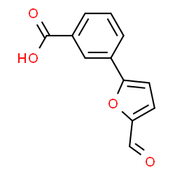 ChemSpider 2D Image | 3-(5-Formyl-2-furyl)benzoic acid | C12H8O4