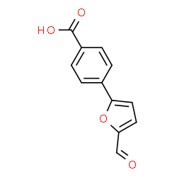 ChemSpider 2D Image | 4-(5-Formyl-2-furyl)benzoic acid | C12H8O4