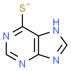 ChemSpider 2D Image | 7H-Purine-6-thiolate | C5H3N4S