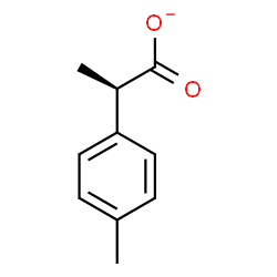 ChemSpider 2D Image | (2R)-2-(4-Methylphenyl)propanoate | C10H11O2