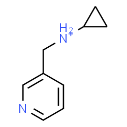 ChemSpider 2D Image | N-(3-Pyridinylmethyl)cyclopropanaminium | C9H13N2