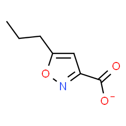 ChemSpider 2D Image | 5-Propyl-1,2-oxazole-3-carboxylate | C7H8NO3