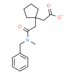 ChemSpider 2D Image | (1-{2-[Benzyl(methyl)amino]-2-oxoethyl}cyclopentyl)acetate | C17H22NO3