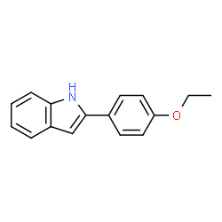 ChemSpider 2D Image | 2-(4-Ethoxyphenyl)-1H-indole | C16H15NO