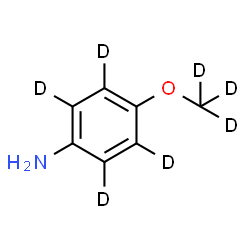 ChemSpider 2D Image | 4-[(~2~H_3_)Methyloxy](~2~H_4_)aniline | C7H2D7NO
