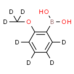 ChemSpider 2D Image | {2-[(~2~H_3_)Methyloxy](~2~H_4_)phenyl}boronic acid | C7H2D7BO3