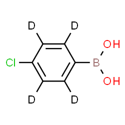 ChemSpider 2D Image | [4-Chloro(~2~H_4_)phenyl]boronic acid | C6H2D4BClO2