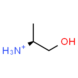ChemSpider 2D Image | (2S)-1-Hydroxy-2-propanaminium | C3H10NO