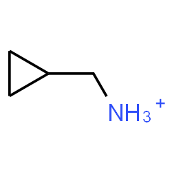 ChemSpider 2D Image | Cyclopropylmethanaminium | C4H10N