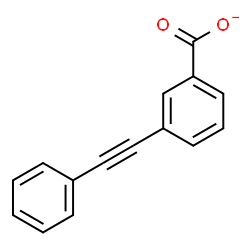 ChemSpider 2D Image | 3-(Phenylethynyl)benzoate | C15H9O2